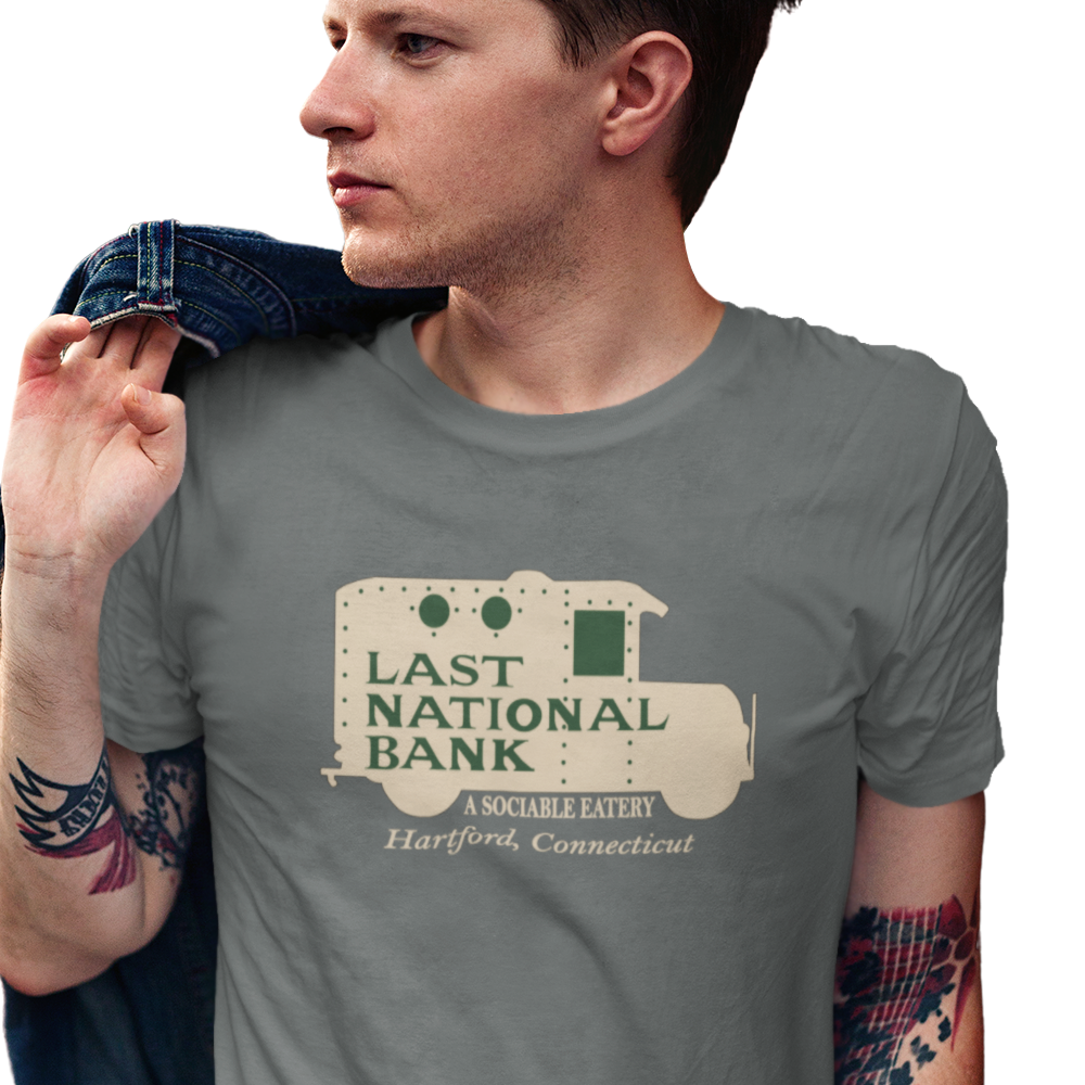 Last National Bank Hartford restaurant t shirt