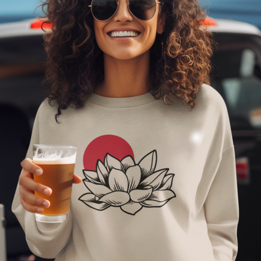 Lotus and Sunset - Unisex Sweatshirt