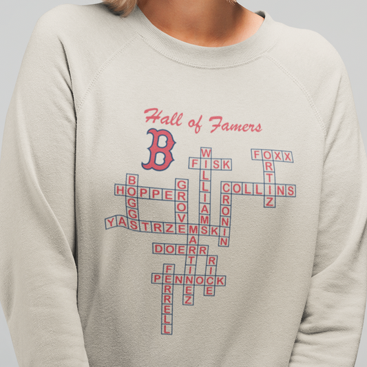 Red Sox Hall of Famers Crossword Sweatshirt