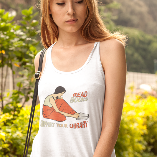 Reading, Books and Library tank top