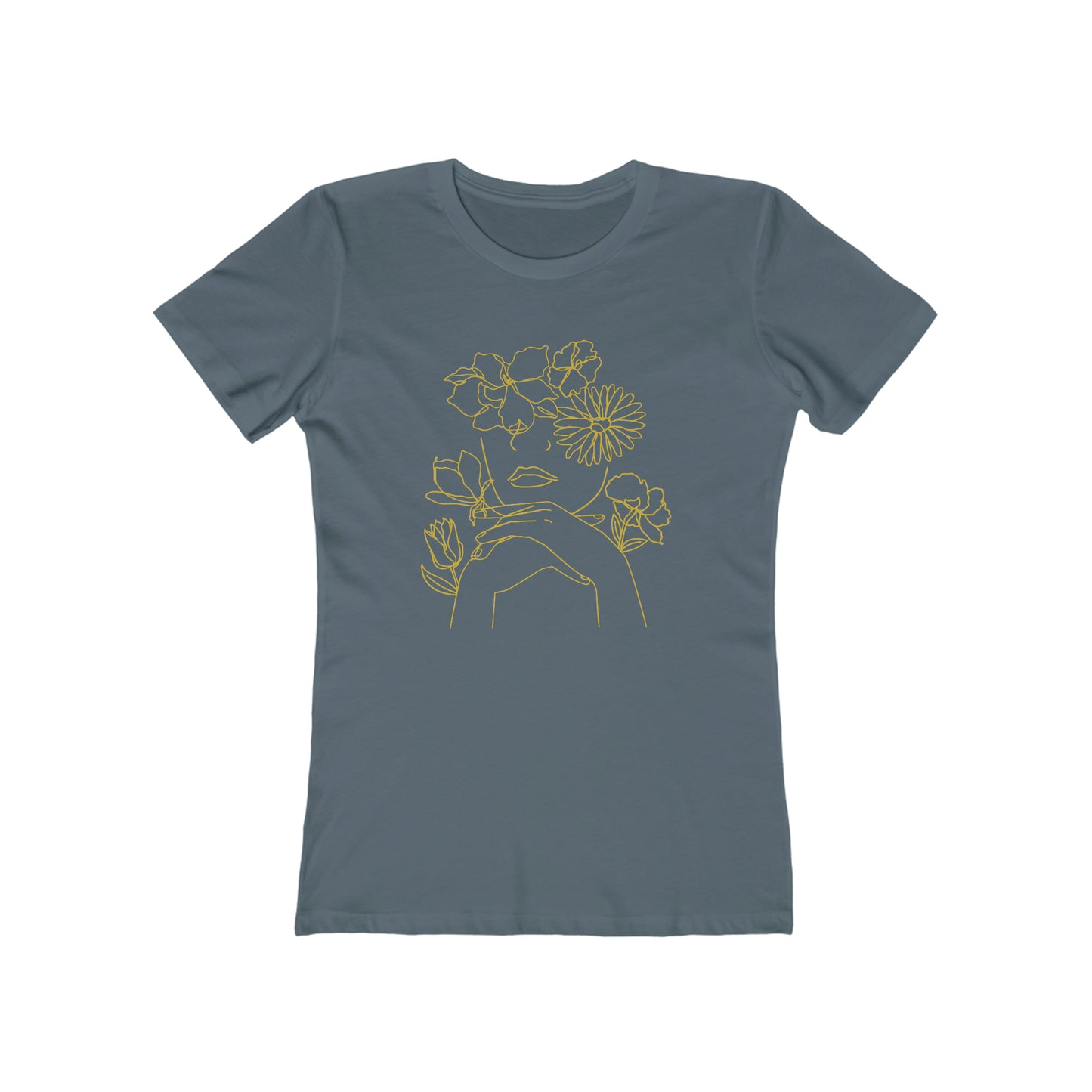 Woman Among the Flowers - Women's T-Shirt