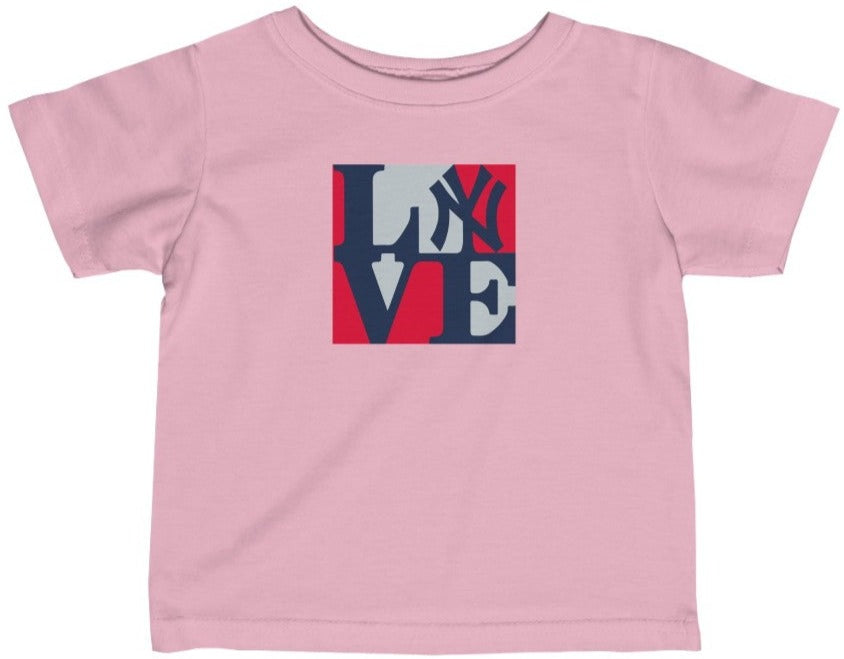 Yankees Love - Baby T-Shirt Pink / 12M