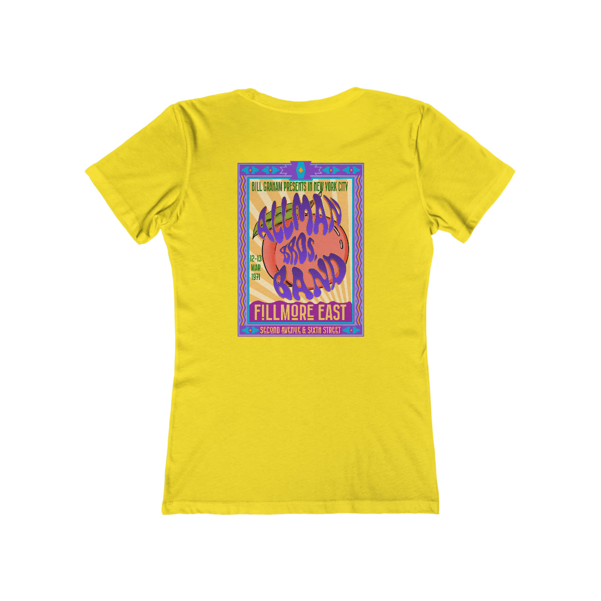 Fillmore East/Allman Bros at the Fillmore - Front/Back Women's T-Shirt