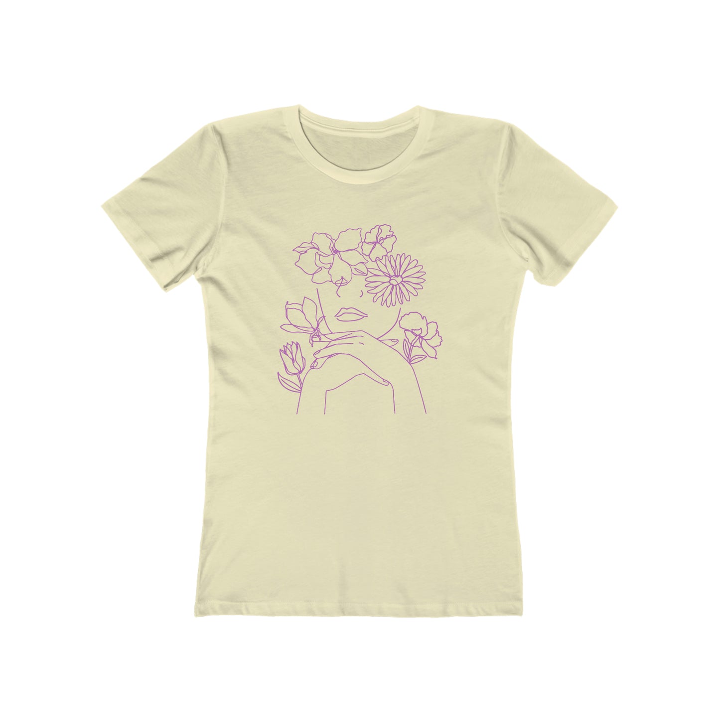 Woman Among the Flowers - Women's T-Shirt