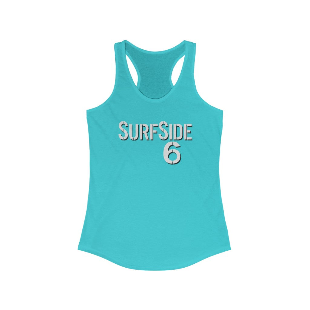 SurfSide 6 - Retro 1960s TV - Women's Racerback Tank