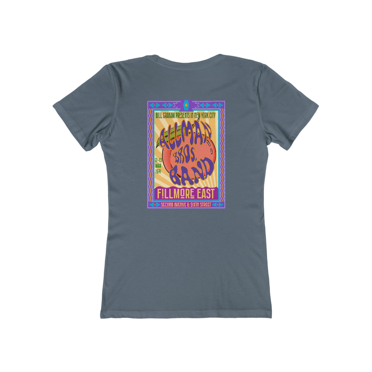 Fillmore East/Allman Bros at the Fillmore - Front/Back Women's T-Shirt