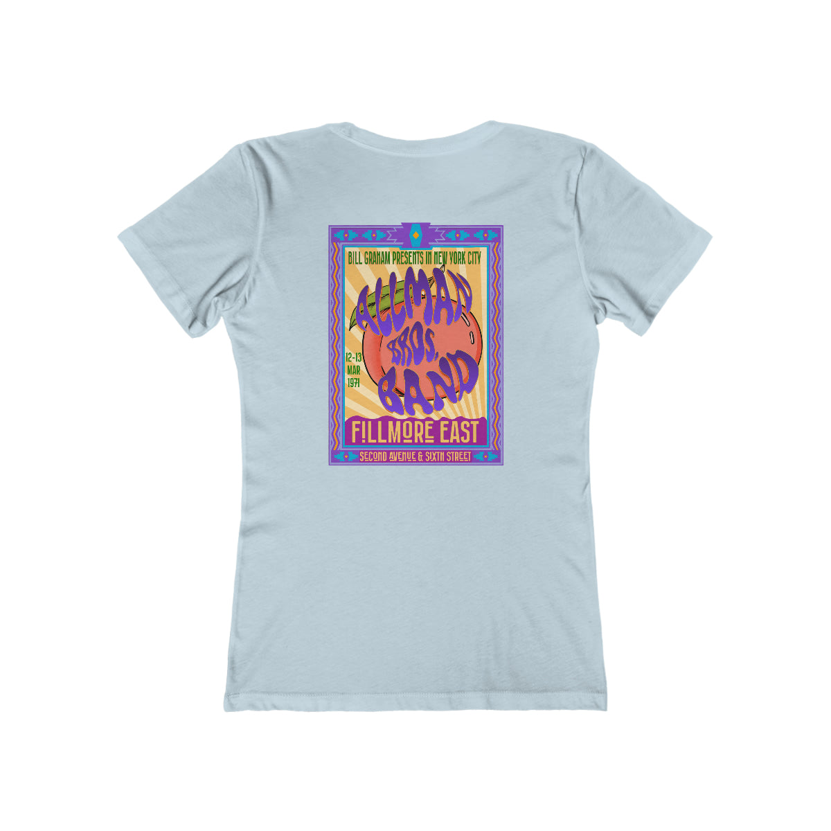 Fillmore East/Allman Bros at the Fillmore - Front/Back Women's T-Shirt