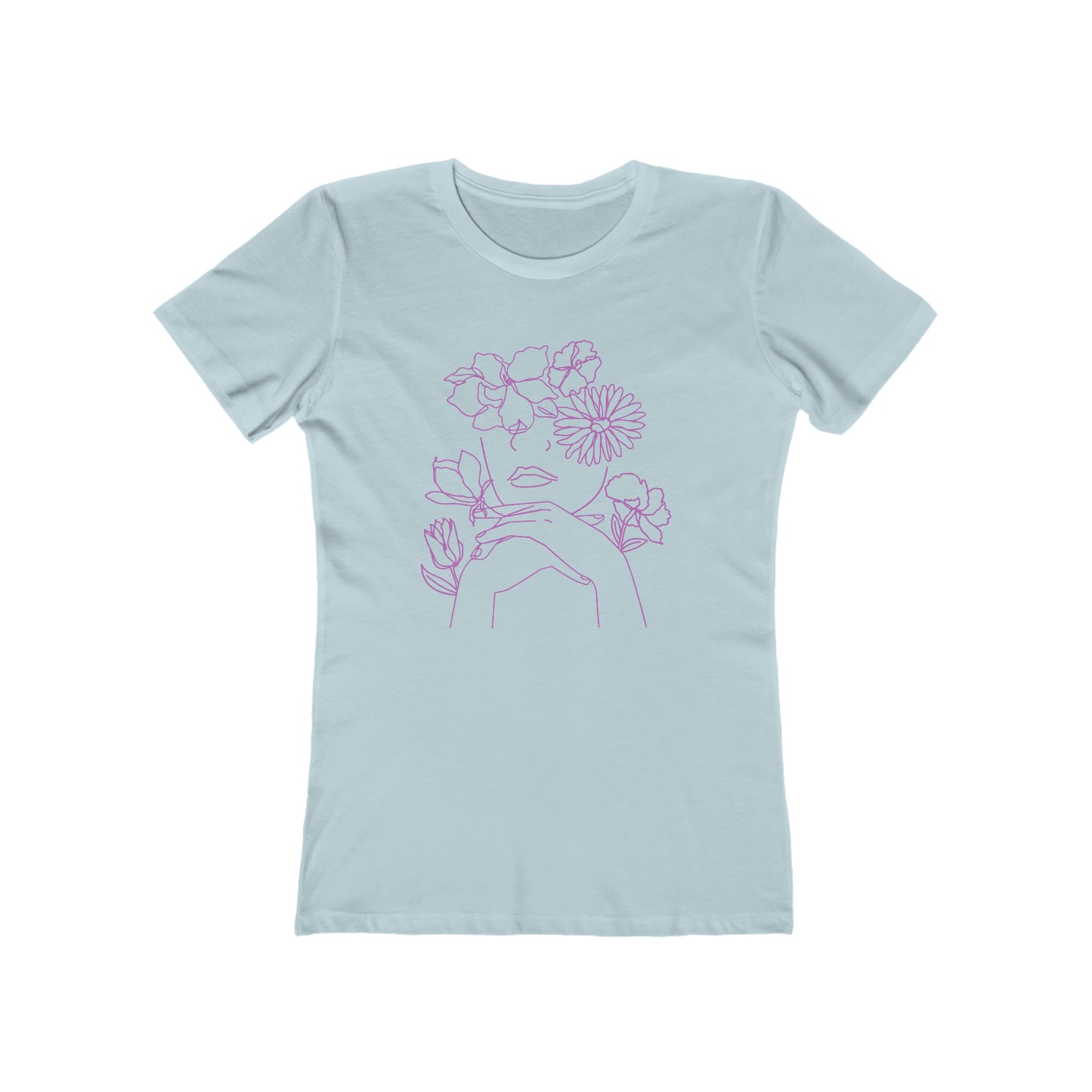 Woman Among the Flowers - Women's T-Shirt