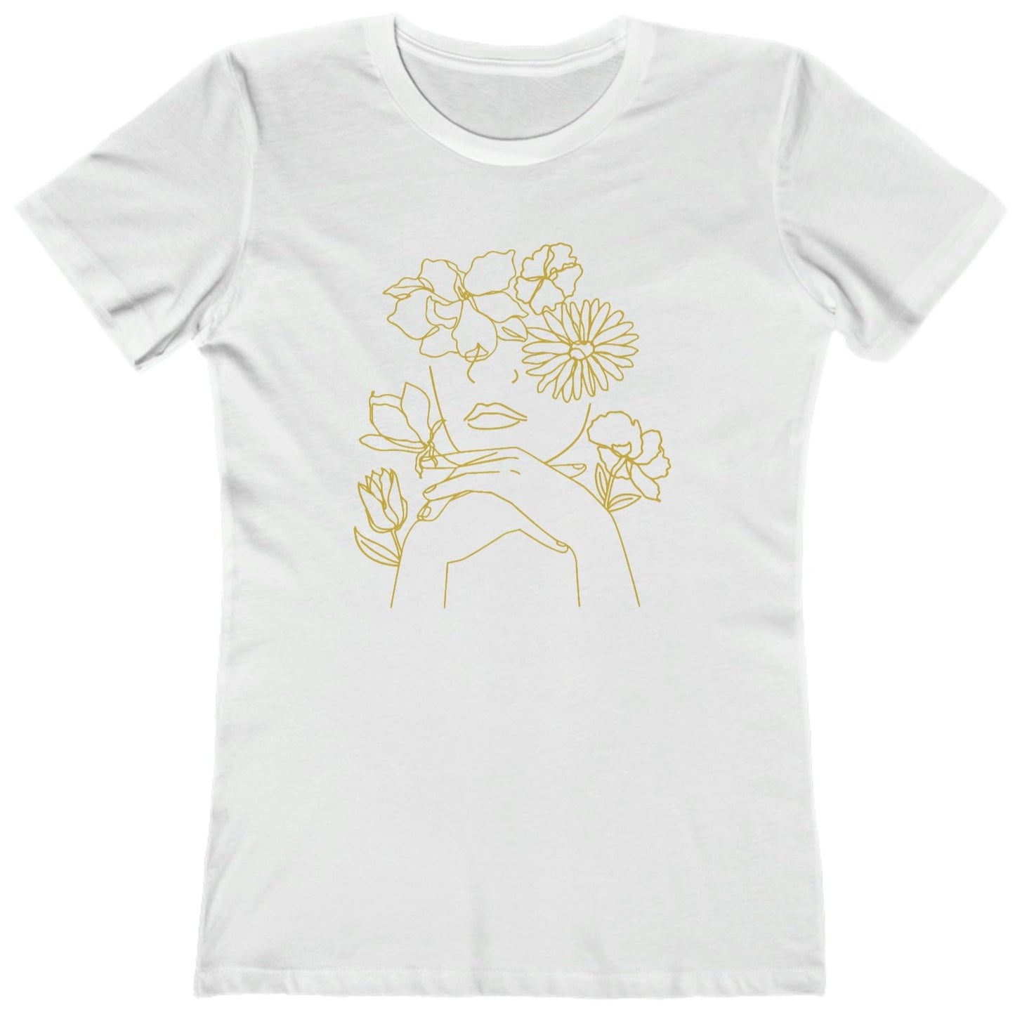 Woman Among the Flowers - Women's T-Shirt
