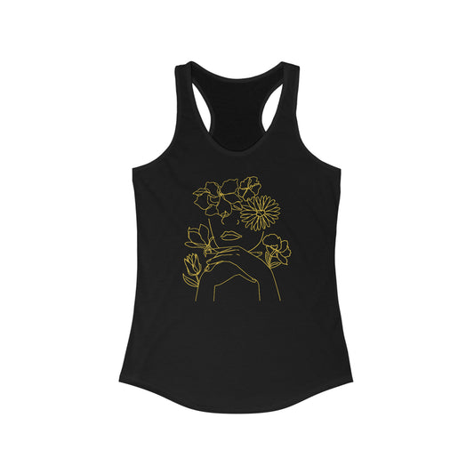 Woman Among the Flowers - Women's Racerback Tank