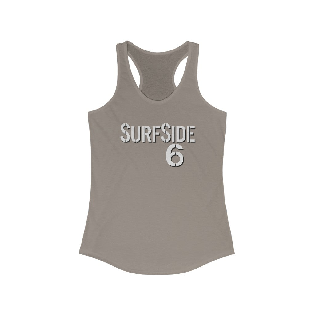SurfSide 6 - Retro 1960s TV - Women's Racerback Tank