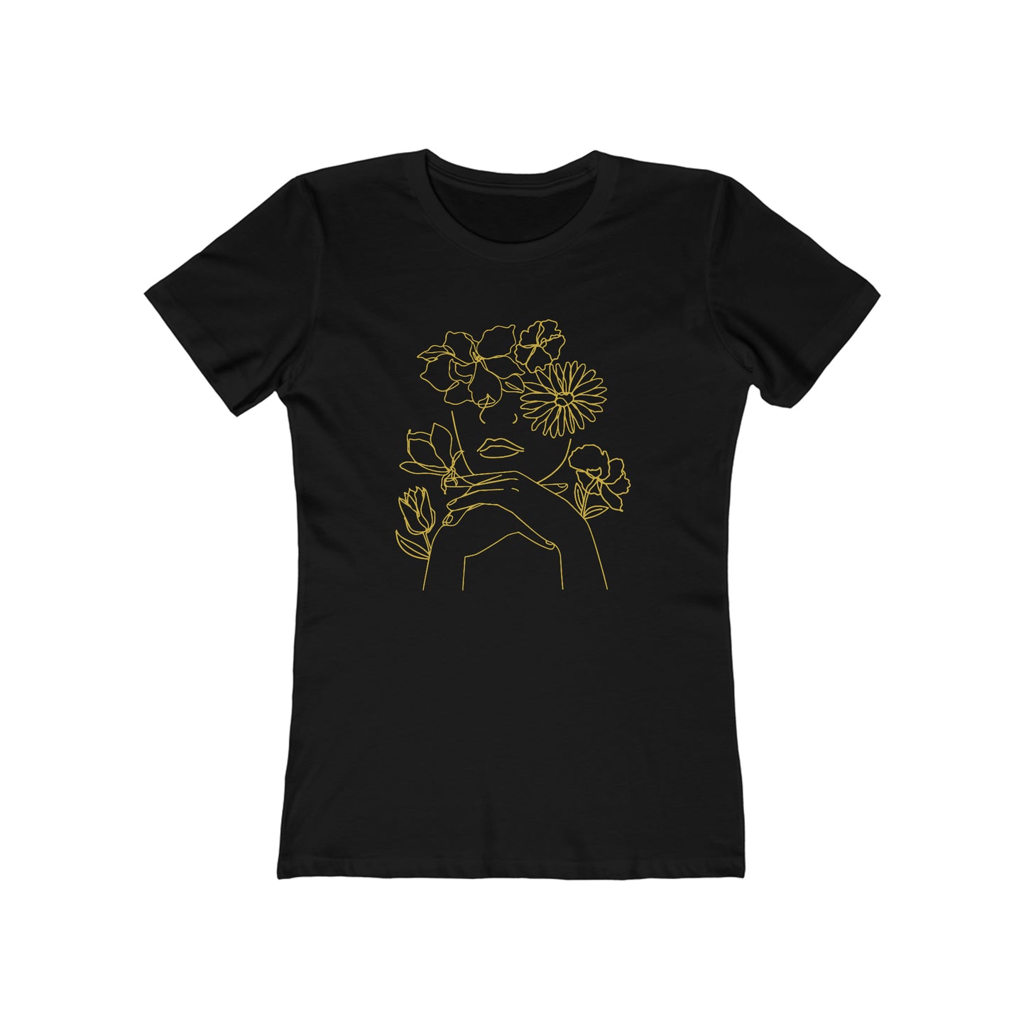 Woman Among the Flowers - Women's T-Shirt
