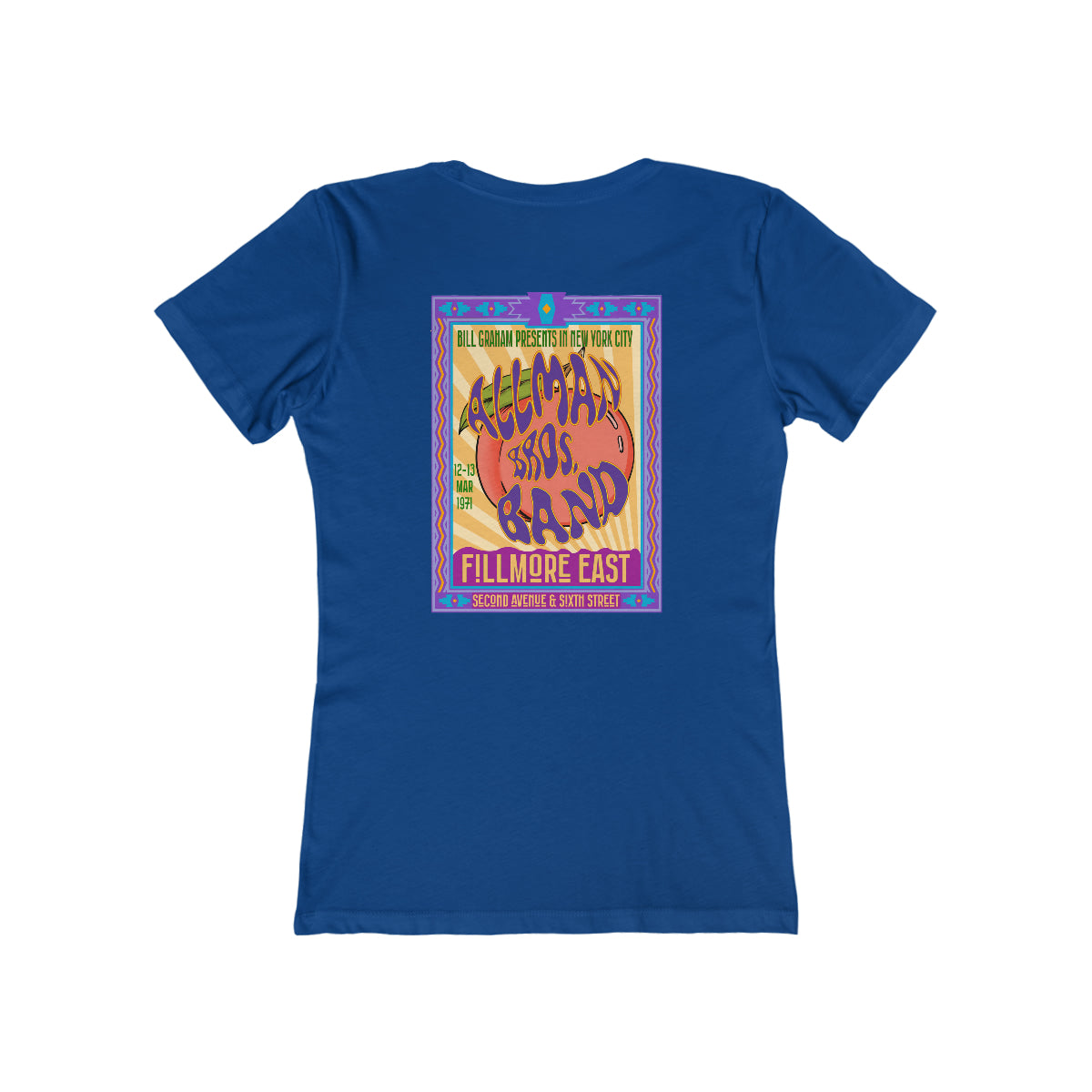 Fillmore East/Allman Bros at the Fillmore - Front/Back Women's T-Shirt