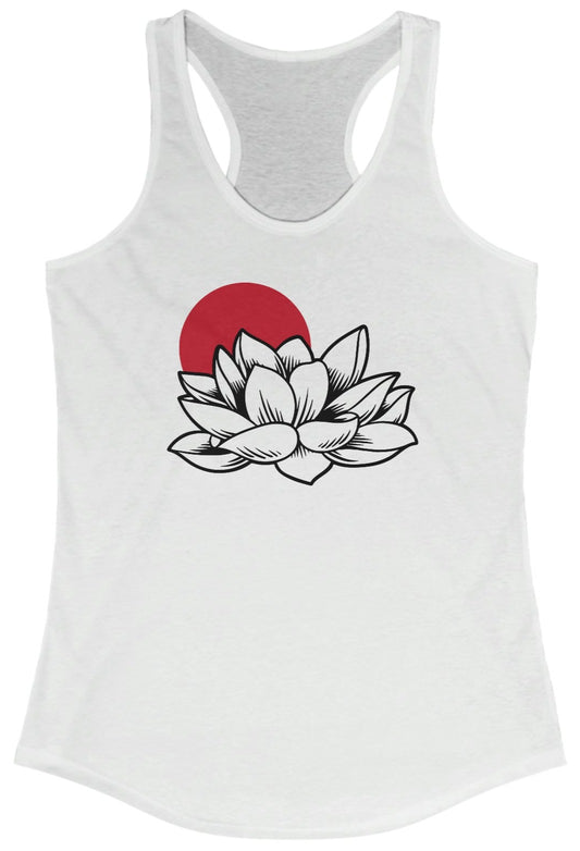 Lotus and Sunset - Women's Racerback Tank