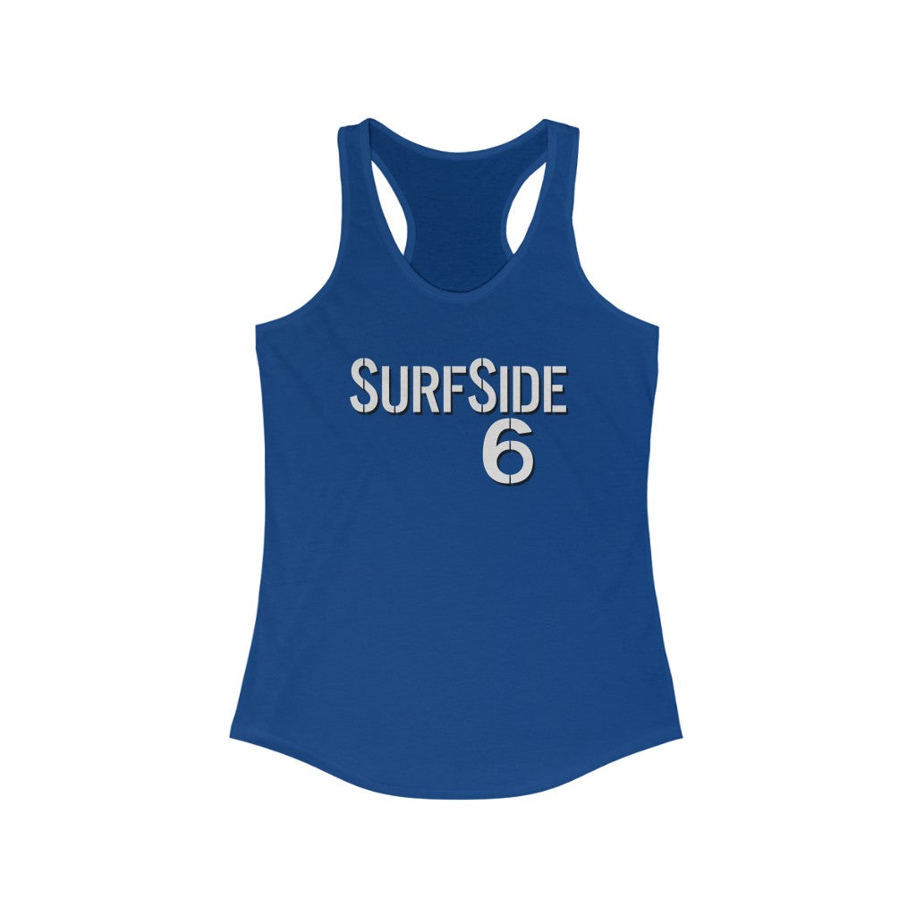 SurfSide 6 - Retro 1960s TV - Women's Racerback Tank