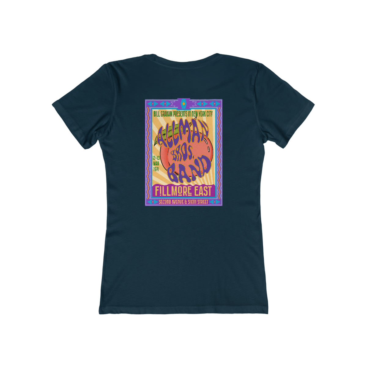 Fillmore East/Allman Bros at the Fillmore - Front/Back Women's T-Shirt