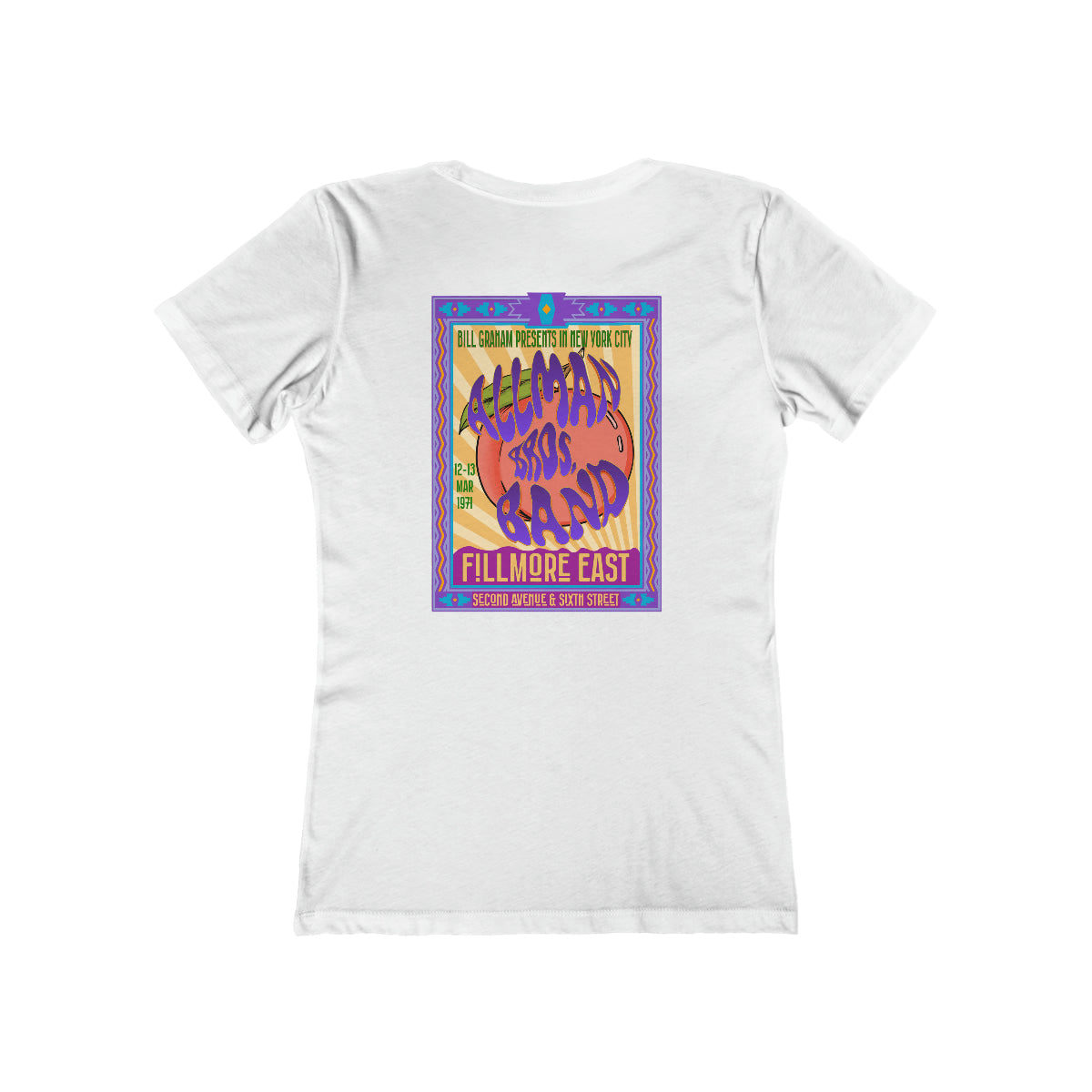 Fillmore East/Allman Bros at the Fillmore - Front/Back Women's T-Shirt