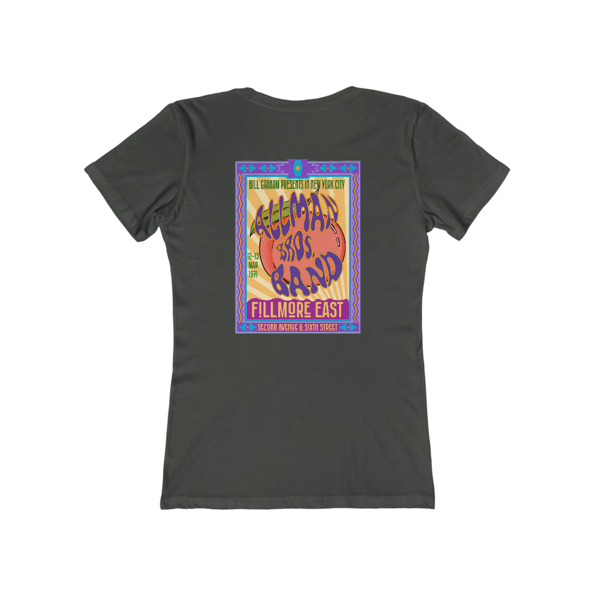 Fillmore East/Allman Bros at the Fillmore - Front/Back Women's T-Shirt