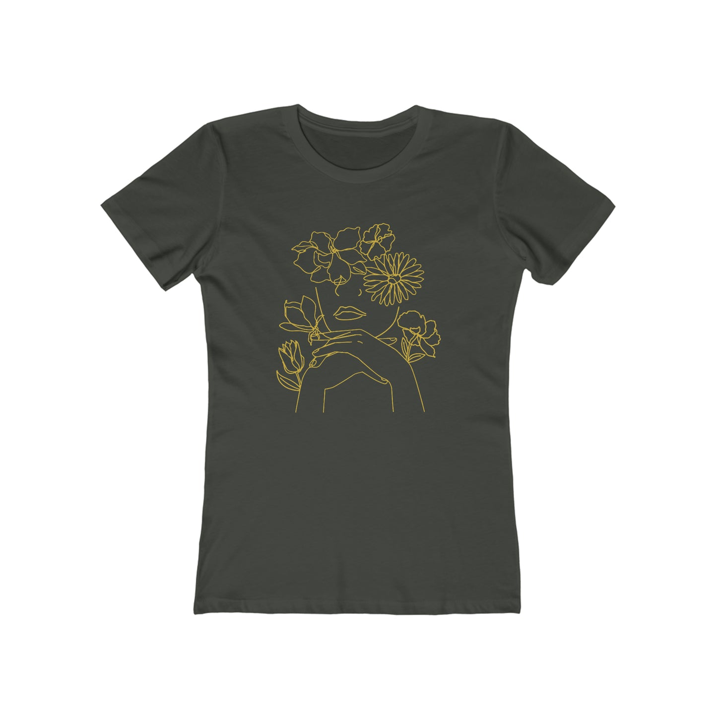 Woman Among the Flowers - Women's T-Shirt