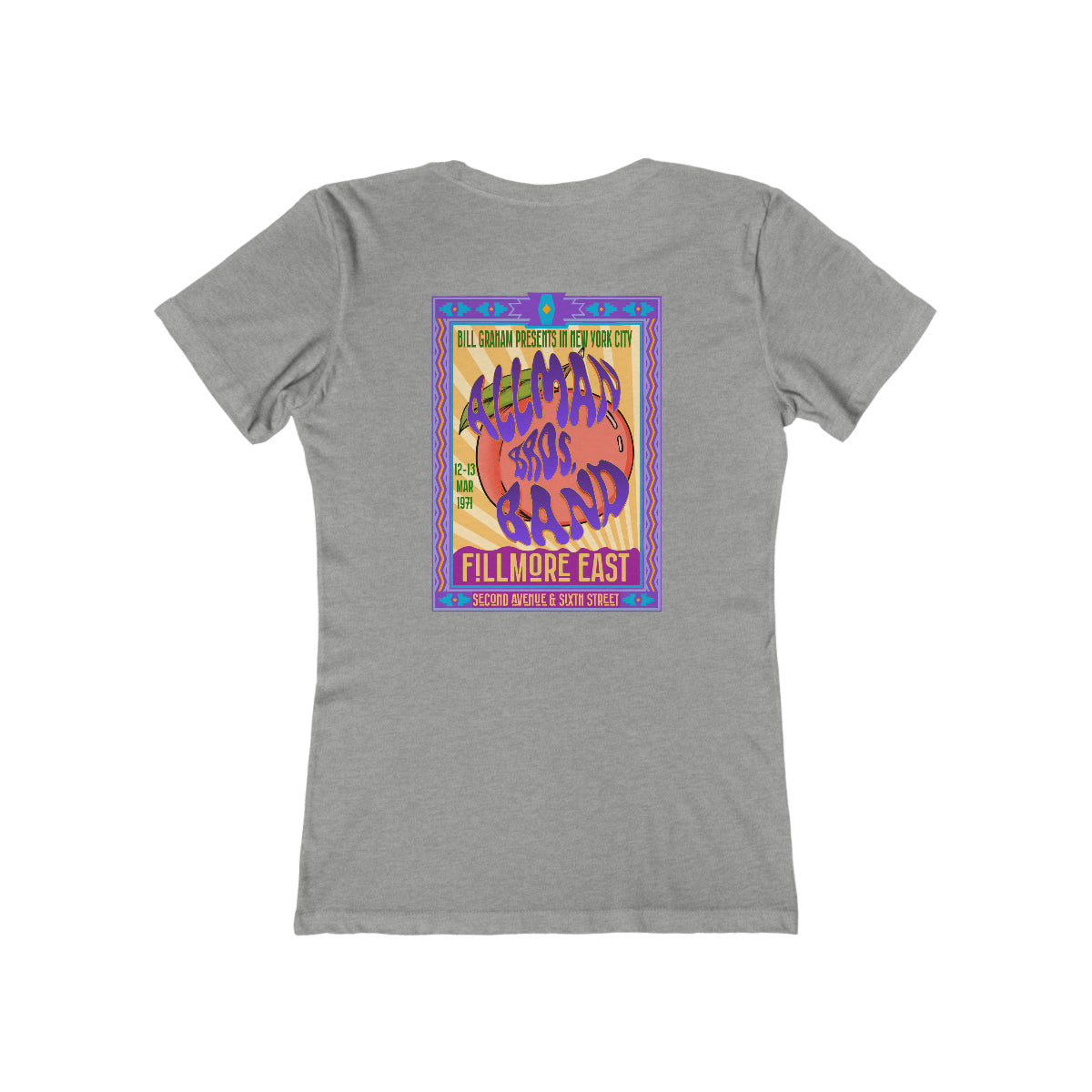 Fillmore East/Allman Bros at the Fillmore - Front/Back Women's T-Shirt
