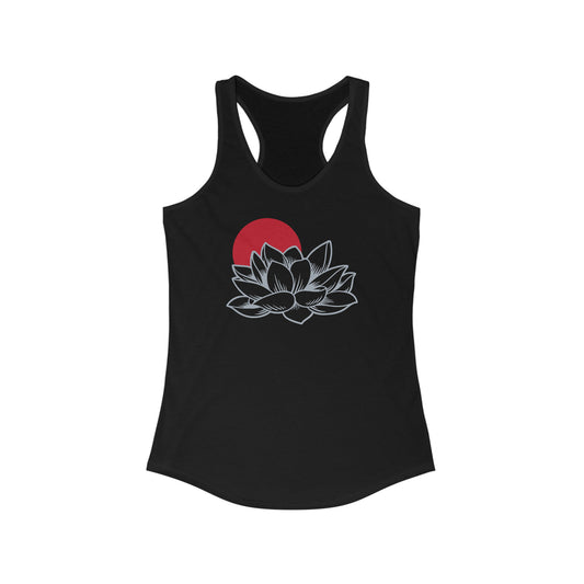 Lotus and Sunset - Women's Racerback Tank