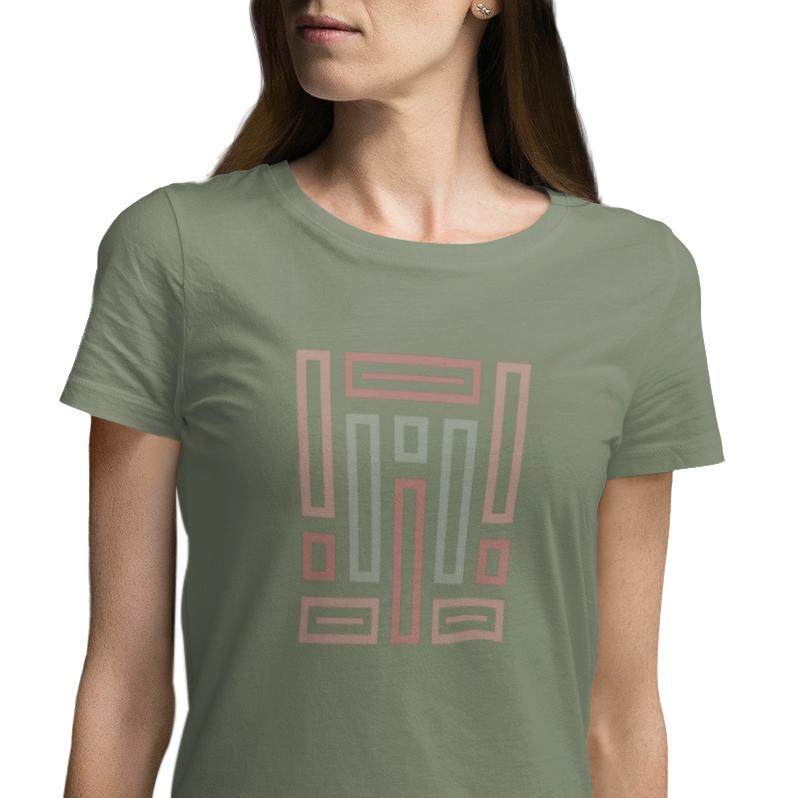 Open Rectangles - Original Graphic Women's T-Shirt