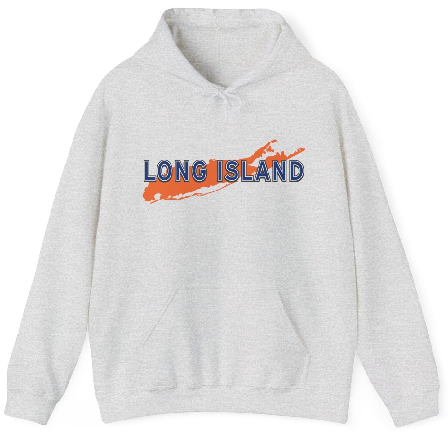 Long Island Hoodie Orange and Blue