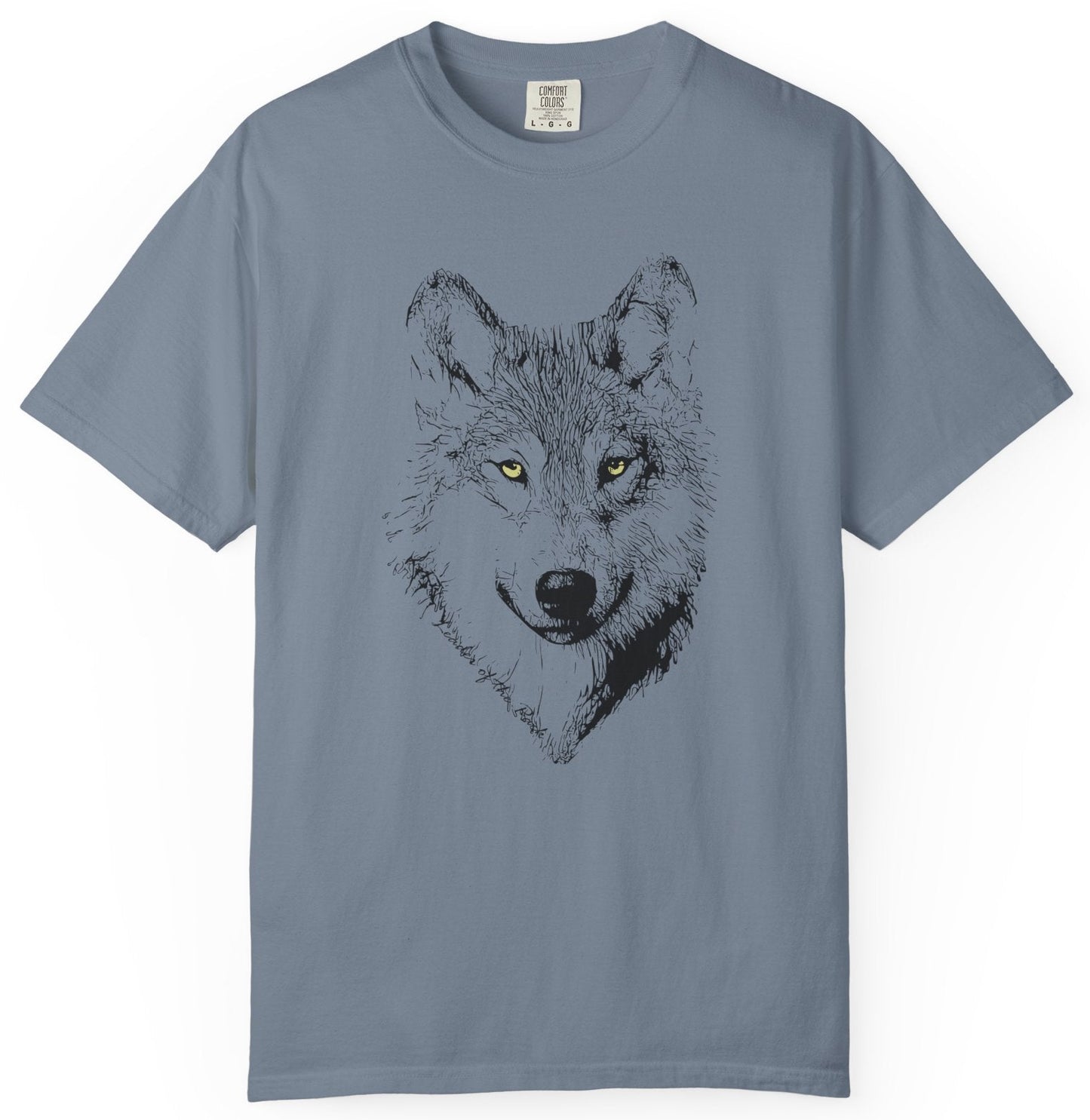 T-shirt with wolf graphic