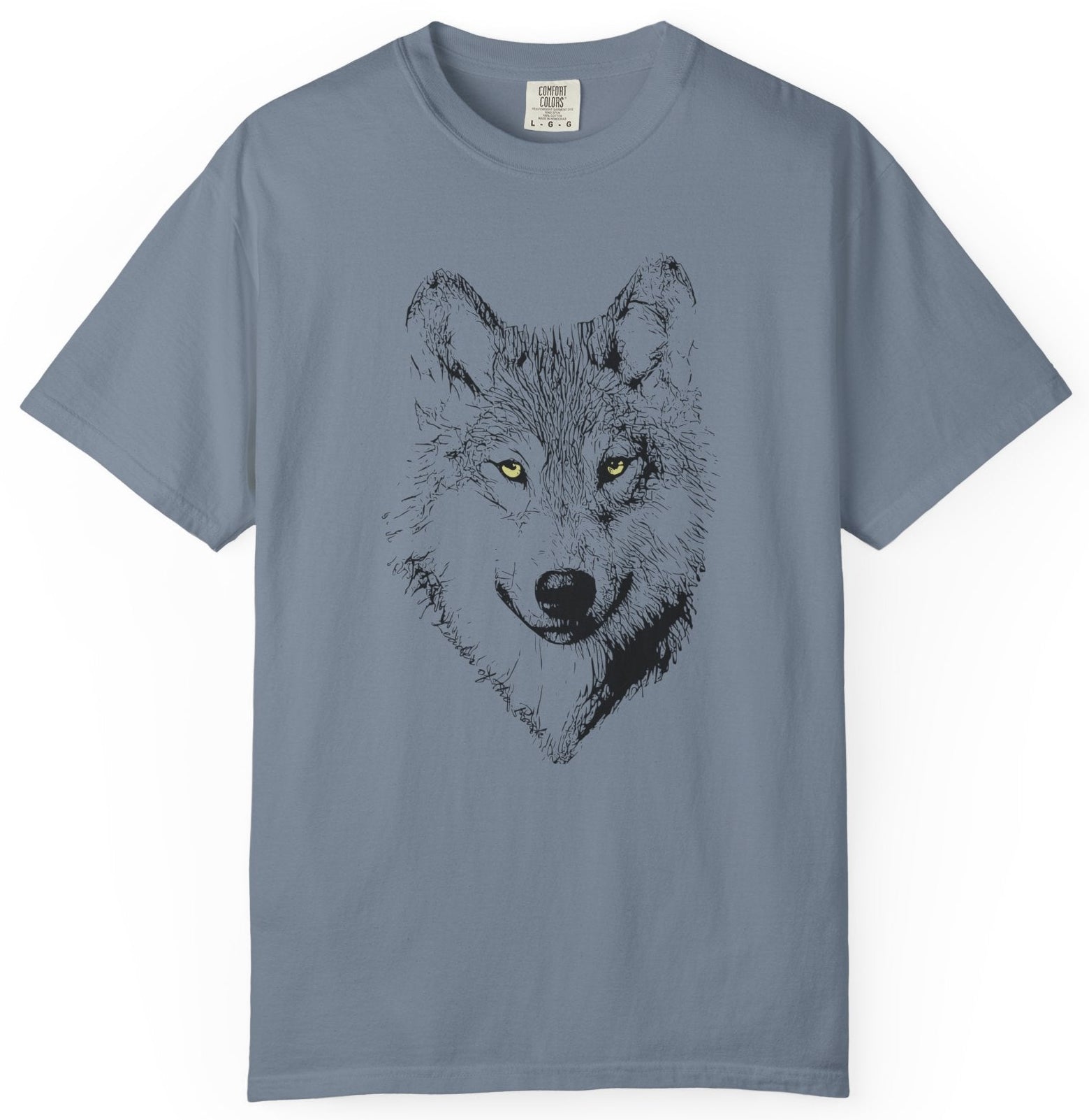 T-shirt with wolf graphic