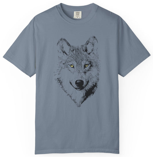 T-shirt with wolf graphic