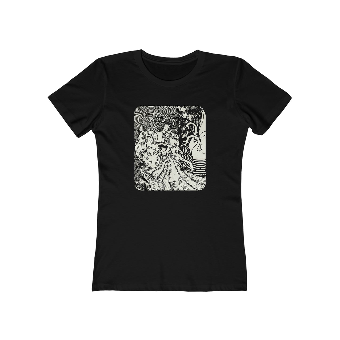 Woman and Swans - Women's T-Shirt