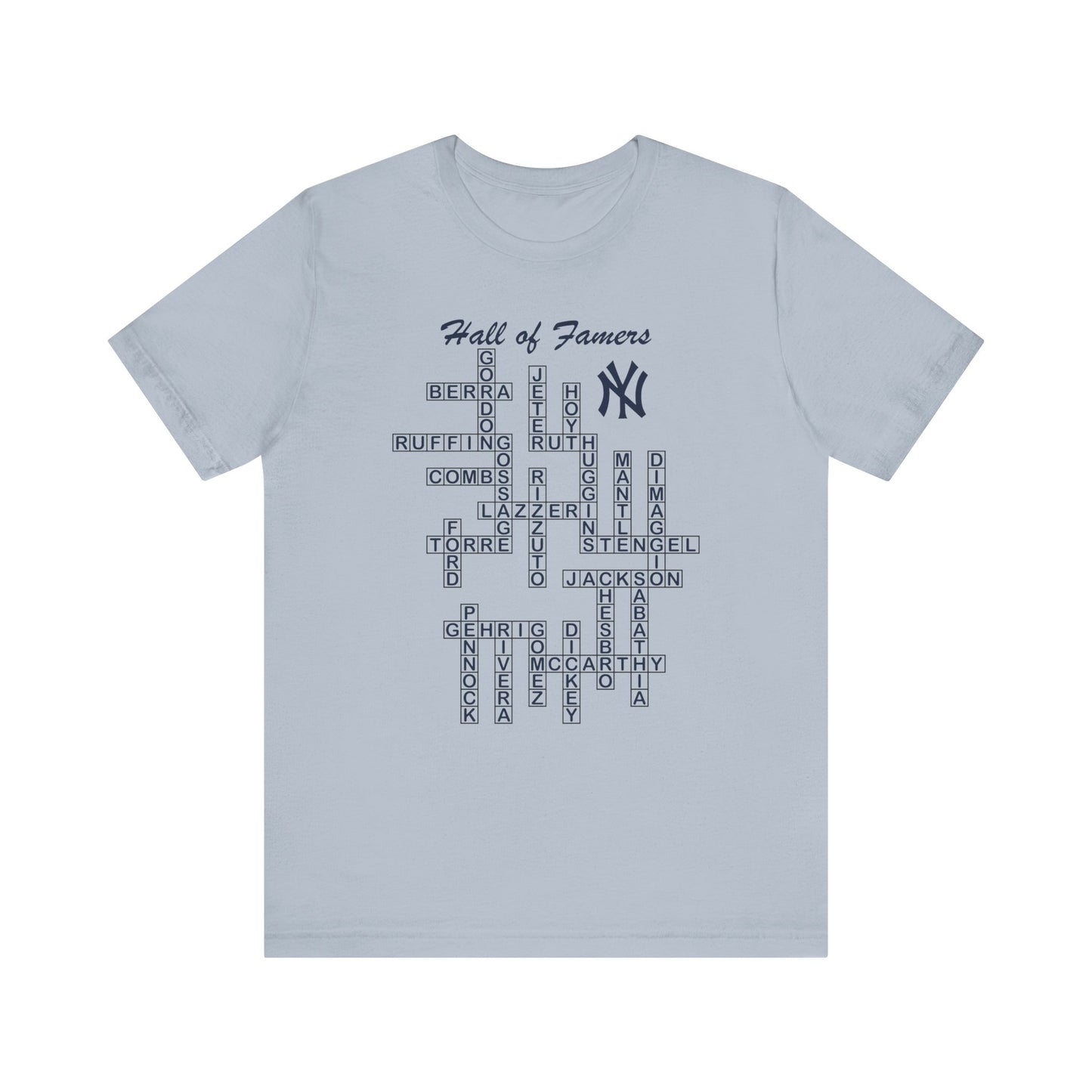 NY Yankees Hall of Famers Crossword Unisex T-Shirt