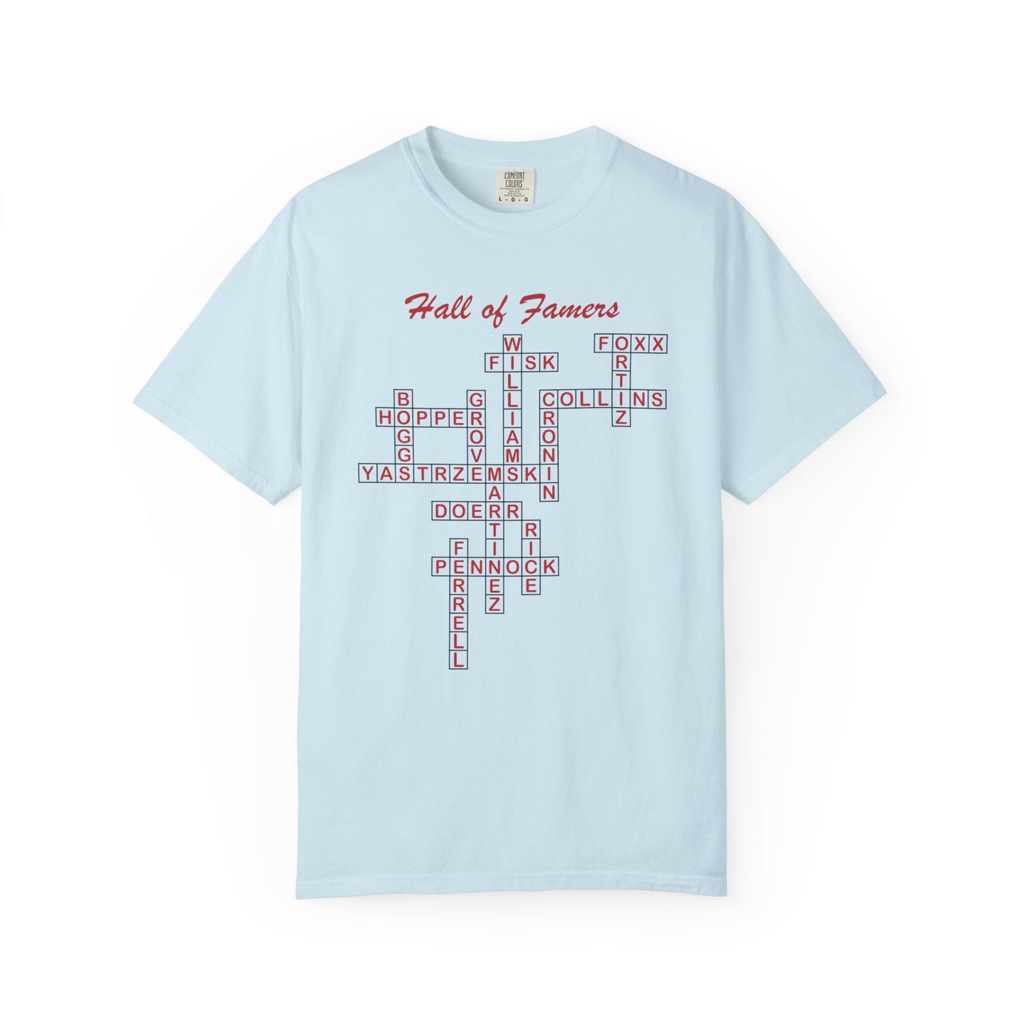 Boston Red Sox Hall of Famers Crossword Unisex T-Shirt