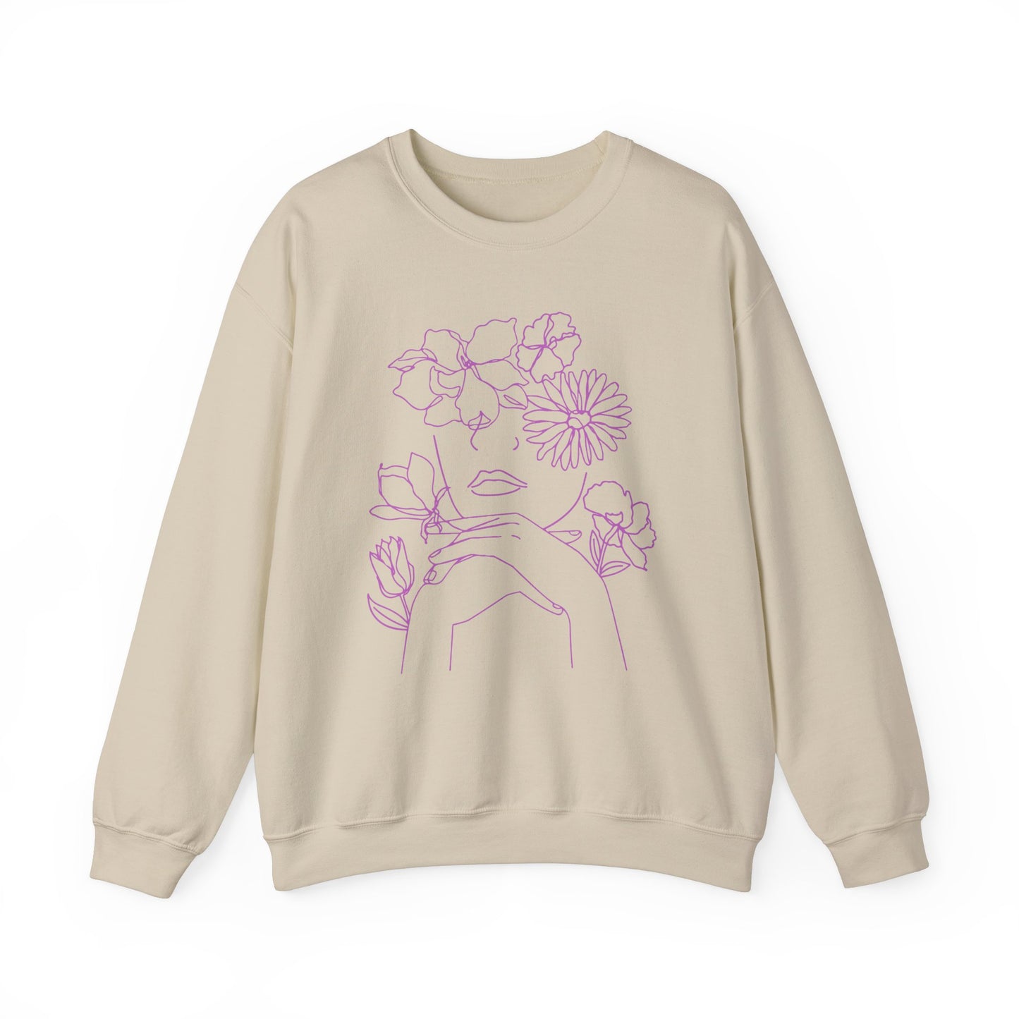 Woman Among the Flowers - Unisex Sweatshirt