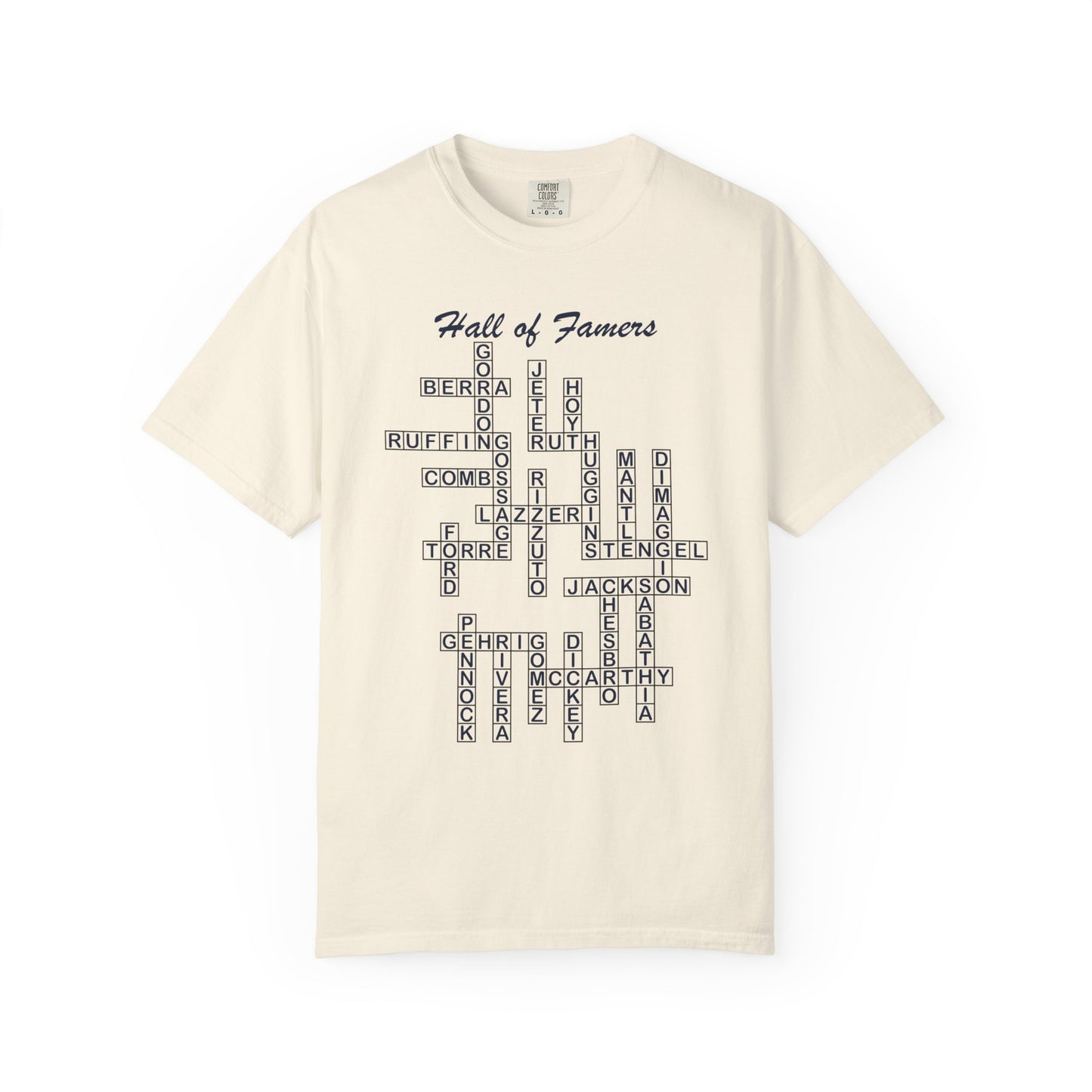 NY Yankees Hall of Famers Crossword Unisex T-Shirt