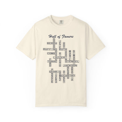 NY Yankees Hall of Famers Crossword Unisex T-Shirt