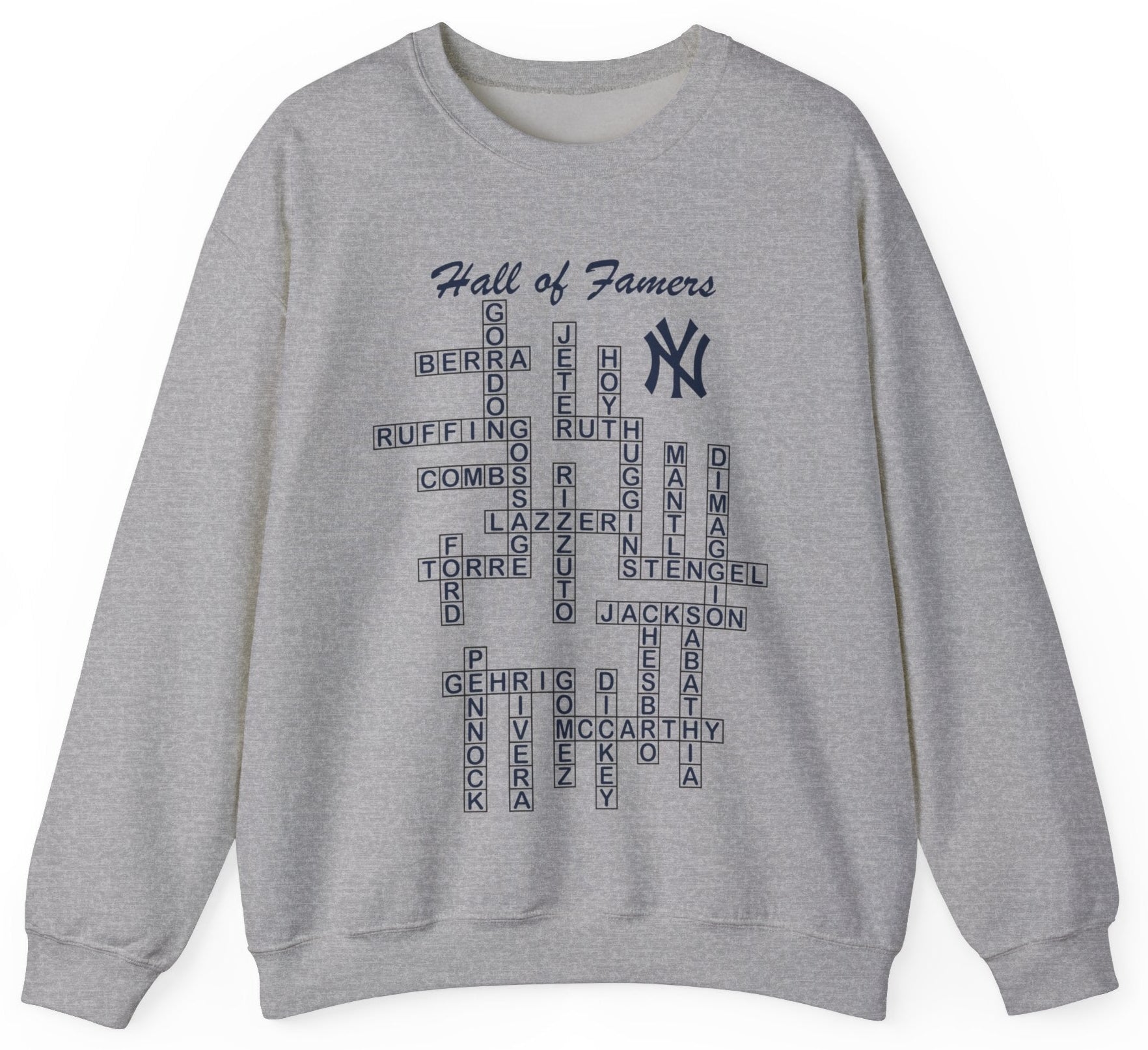 Yankees Hall of Fame Crossword Sweatshirt