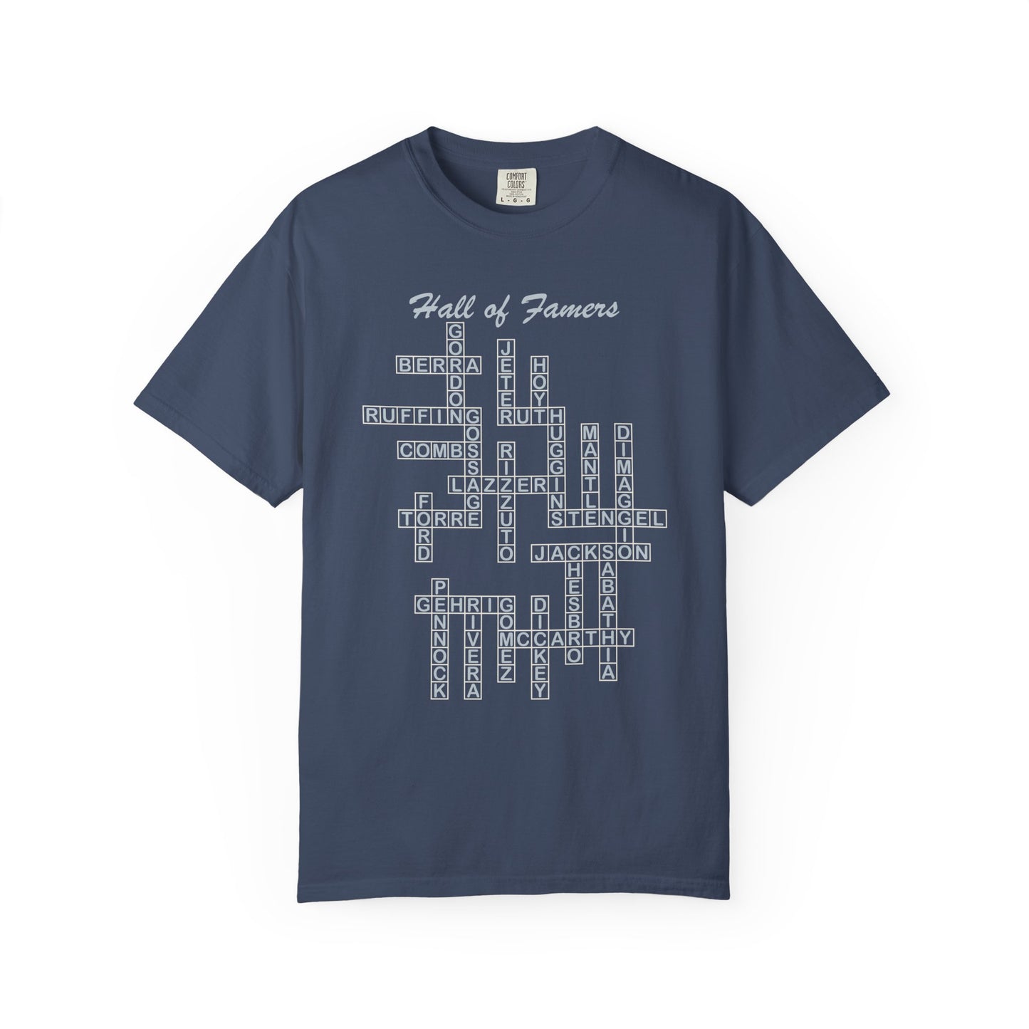 NY Yankees Hall of Famers Crossword Unisex T-Shirt