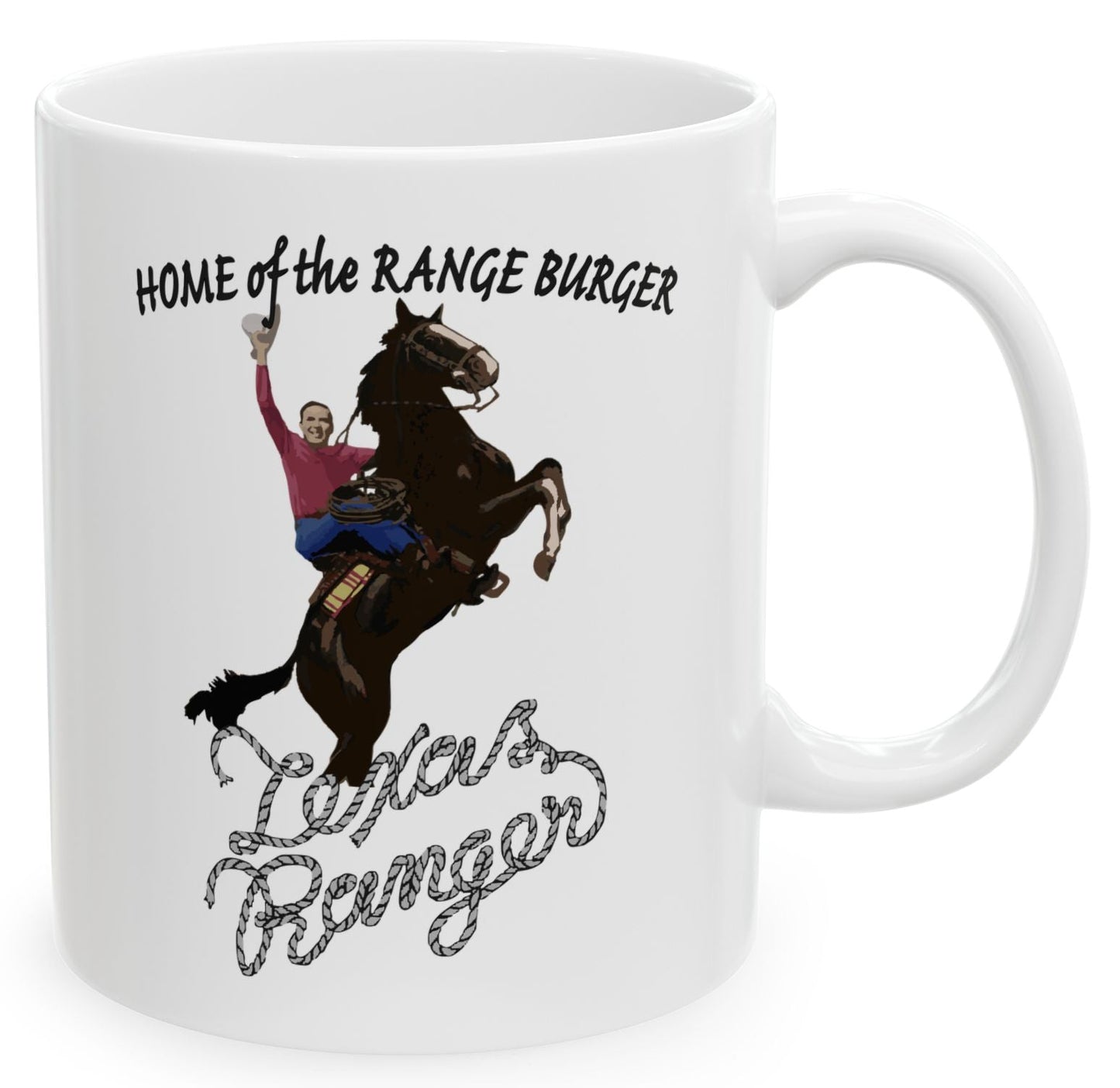 Texas Ranger Coffee Mug Ceramic 11oz