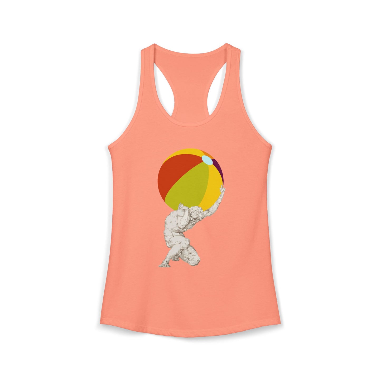 Atlas at the Beach Women's Racerback Tank