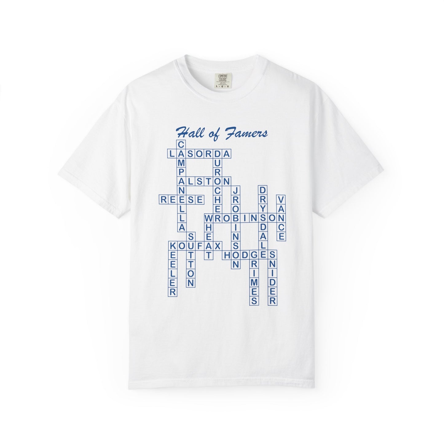 Dodgers Hall of Famers Crossword Unisex T-Shirt