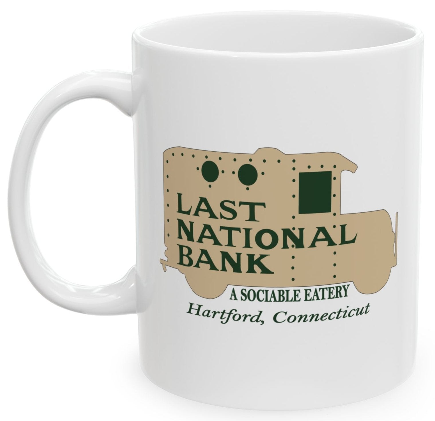 Last National Bank Hartford coffee mug