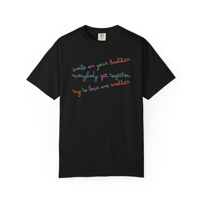 Everybody Get Together T-Shirt Smile on your Brother Unisex