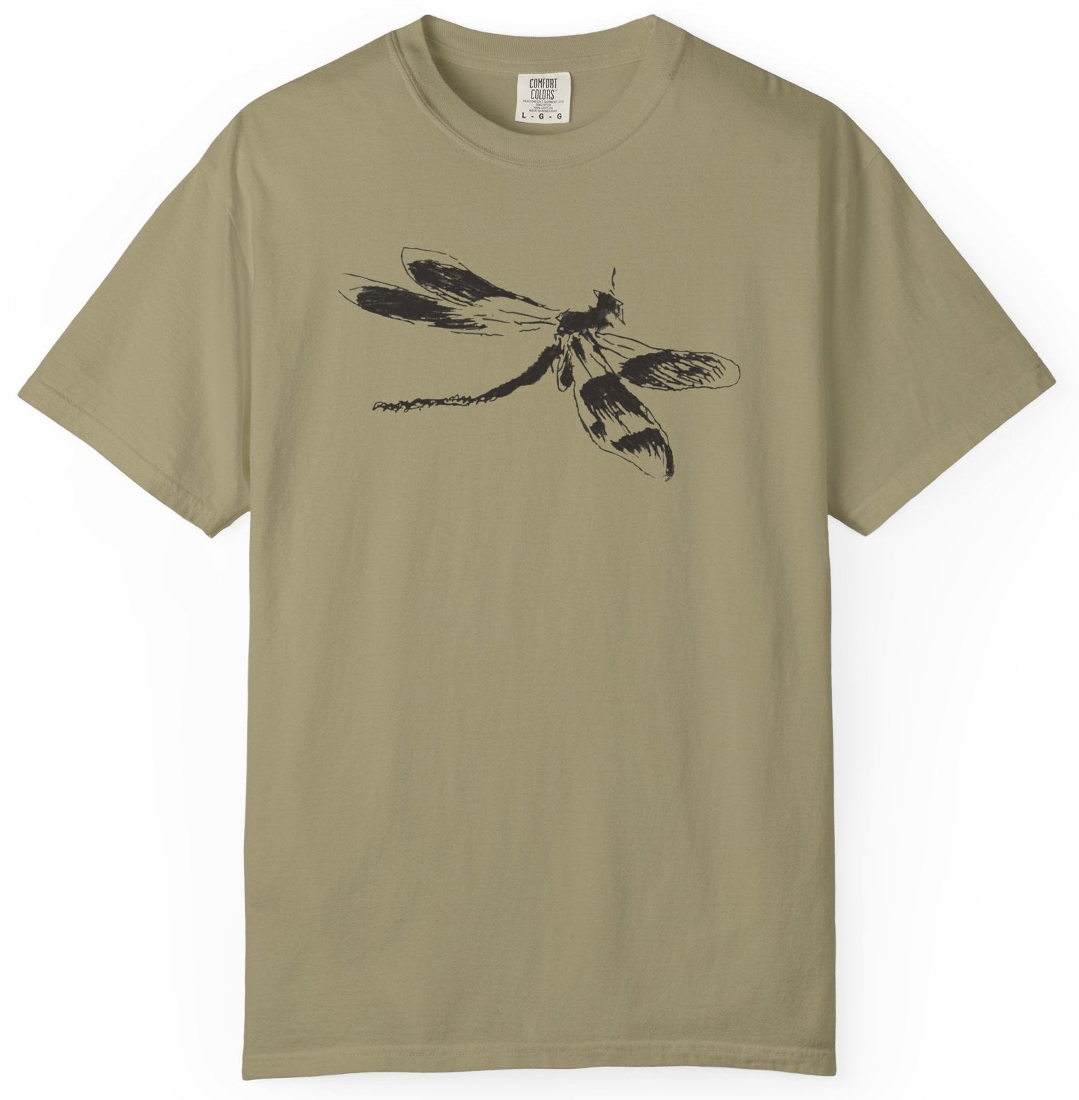 T-shirt with a dragonfly graphic design