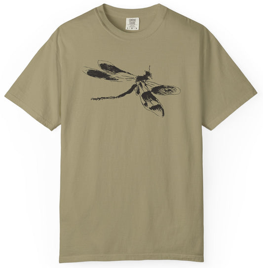 T-shirt with a dragonfly graphic design