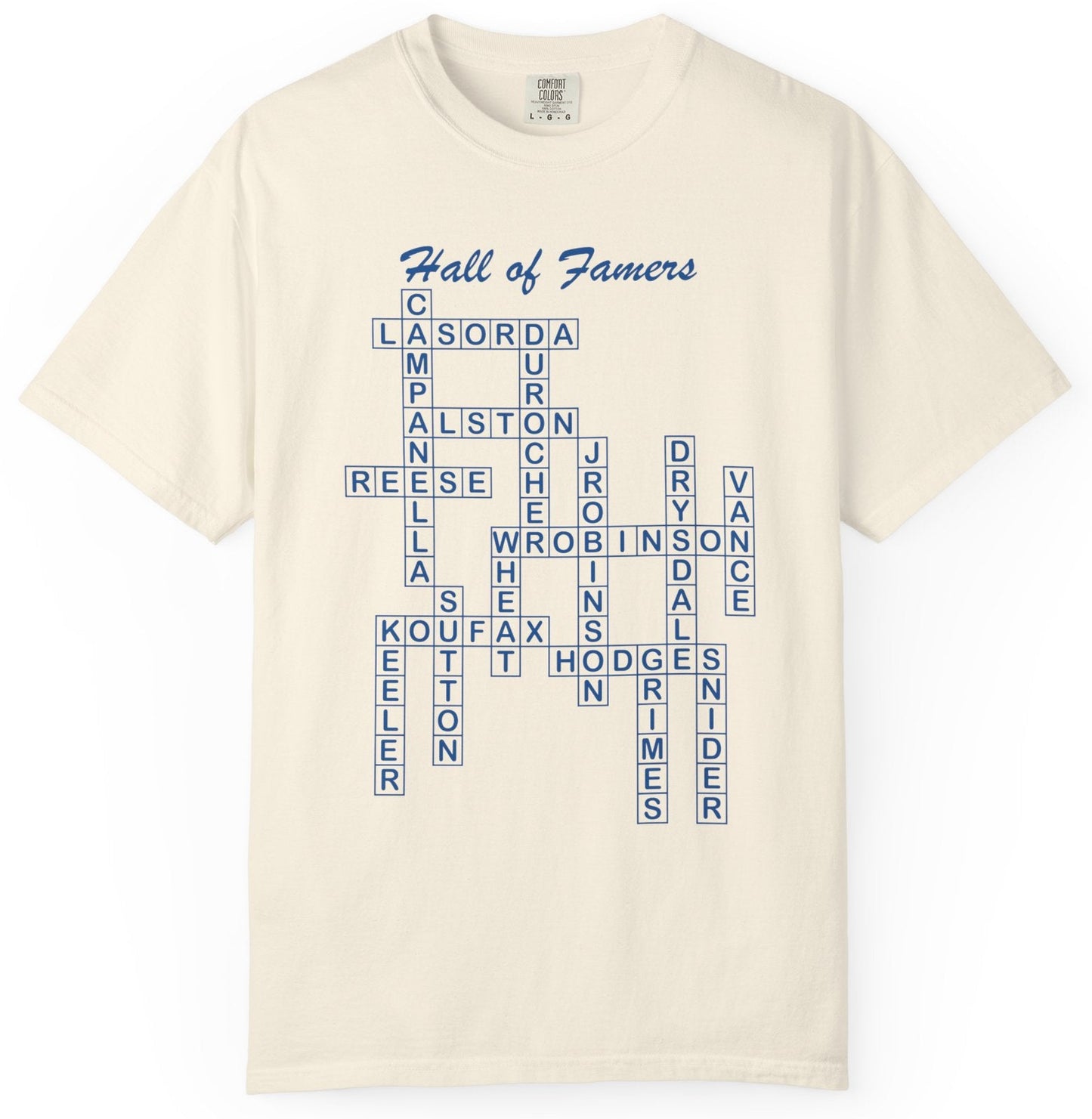 Dodgers Hall of Famers Crossword Unisex T-Shirt