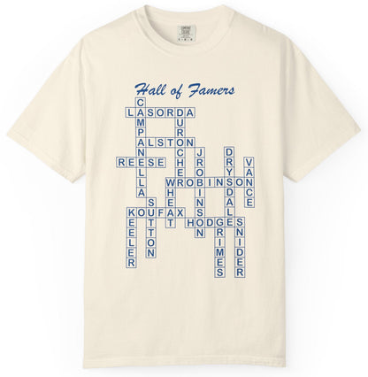 Dodgers Hall of Famers Crossword Unisex T-Shirt
