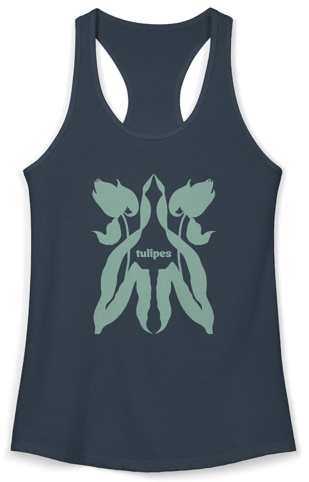 Tank top with double tulip design