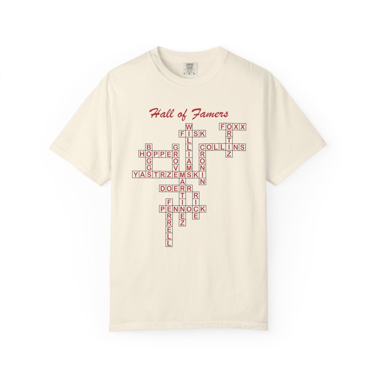 Boston Red Sox Hall of Famers Crossword Unisex T-Shirt