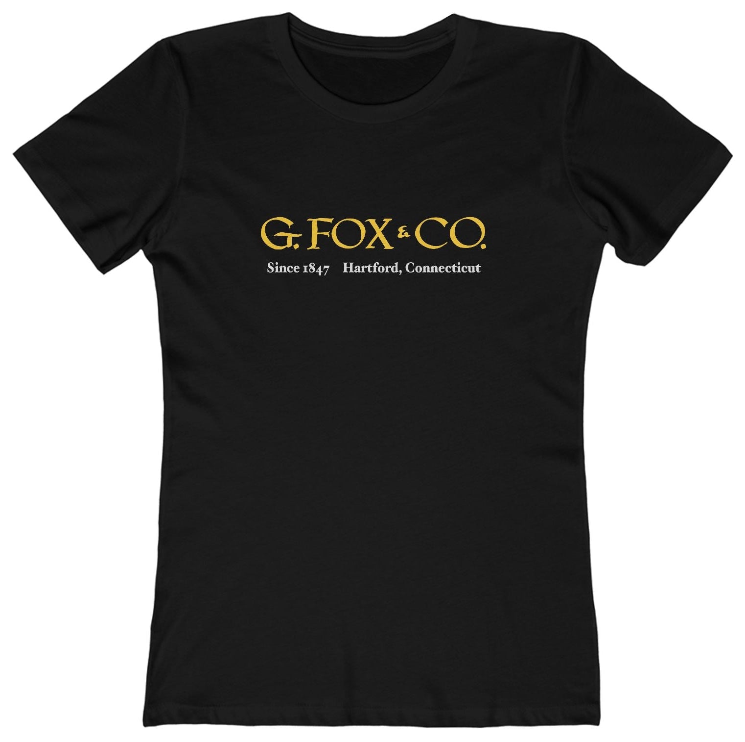 T-shirt with 'G. Fox & Co.' logo
